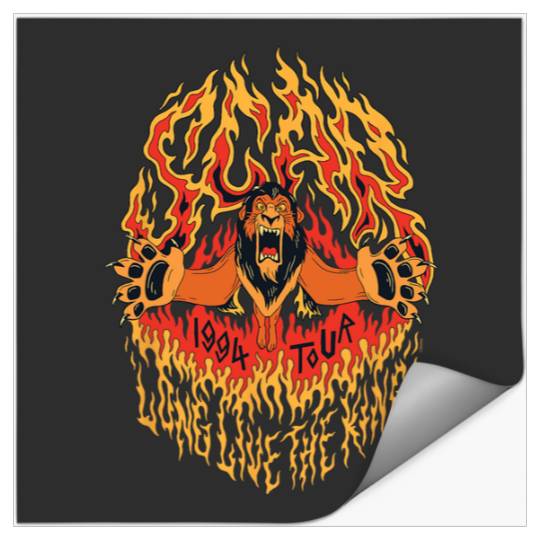Disney Villains Scar Long Live the King 1994 Tour Rock Band Stickers