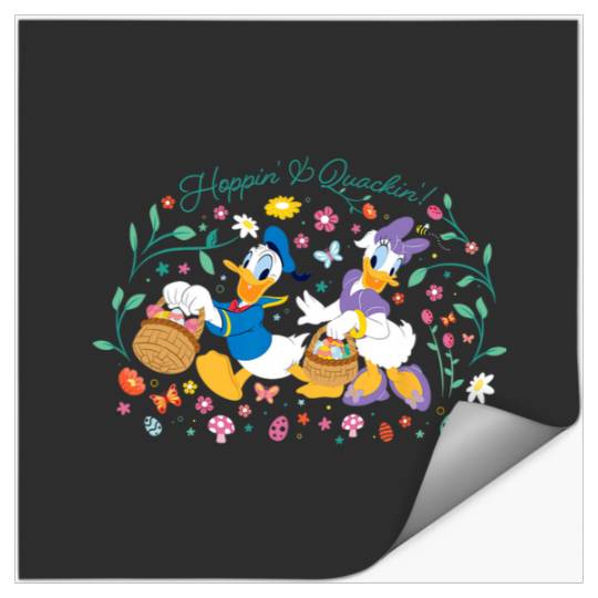 Disney Donald Duck and Daisy Duck Easter Hoppin’ & Quackin’ Stickers