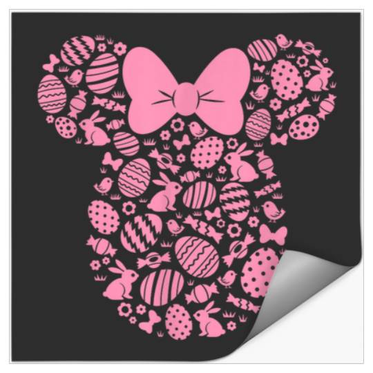 Disney Minnie Mouse Pink Easter Stickers