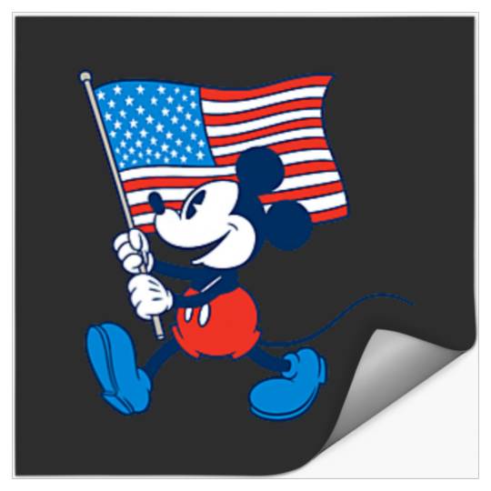 Disney Mickey And Friends 4th Of July Mickey Pocket Logo Stickers