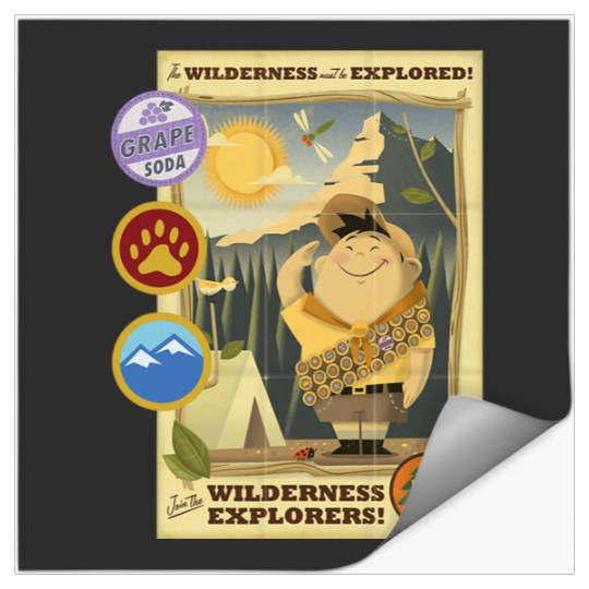 Disney Pixar Up Russell The Wilderness Must Be Explored Card Stickers