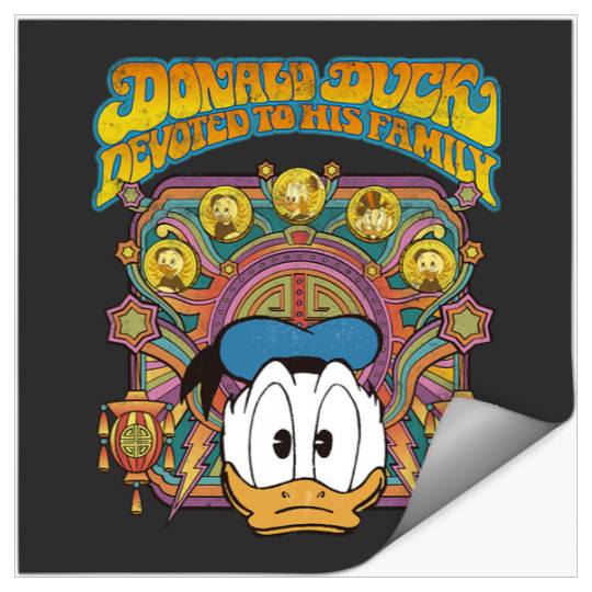 Disney DuckTales Donald Duck Devoted to His Family Retro Stickers
