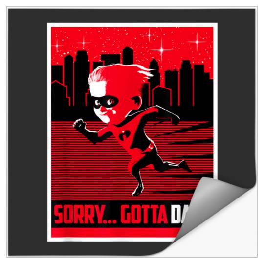 Disney Pixar The Incredibles Dash Sideways Gotta Dash Stickers