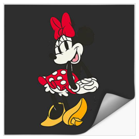 Disney Minnie Mouse  Sassy Pose Small Pocket Logo Stickers