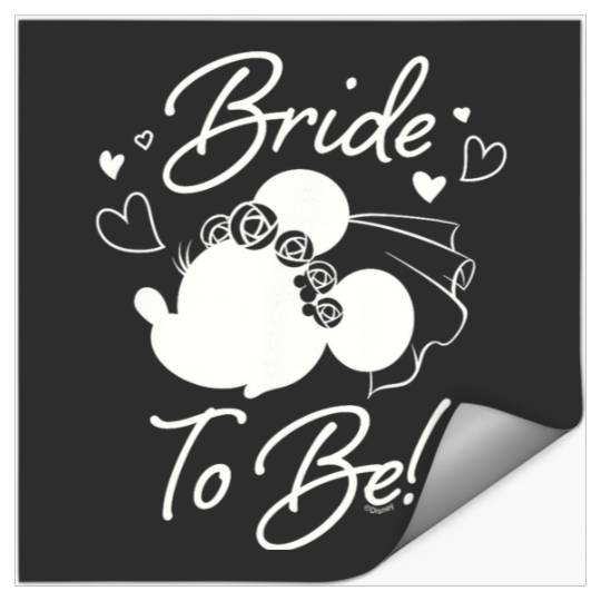 Disney Minnie Mouse Bride to Be Wedding Bridal Bachelorette Stickers