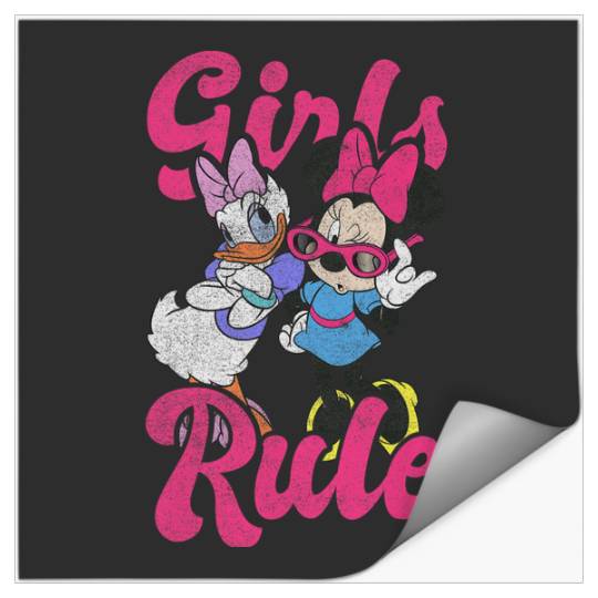 Disney Mickey Classic Minnie And Daisy Girls Rule Poster Stickers