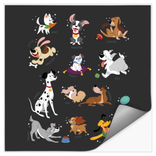 Disney Pets Movie Dogs Group Jumble Stickers