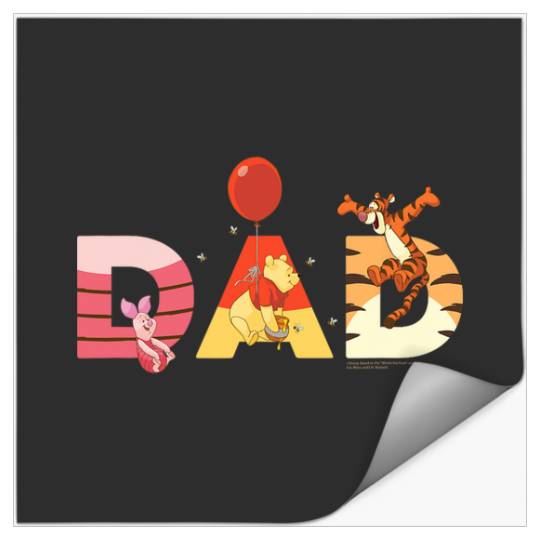 Disney Winnie the Pooh and Friends Dad Father’s Day Birthday Stickers