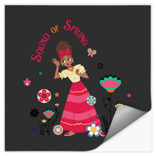 Disney Encanto Dolores Easter Flowers Sound of Spring Stickers