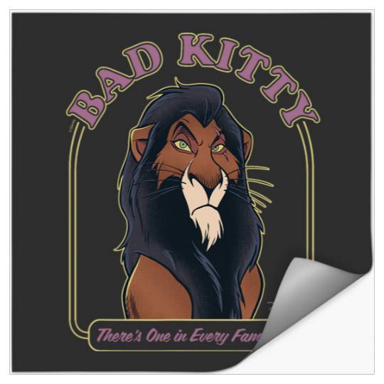 Disney Villains - Scar Bad Kitty One In Every Family Stickers