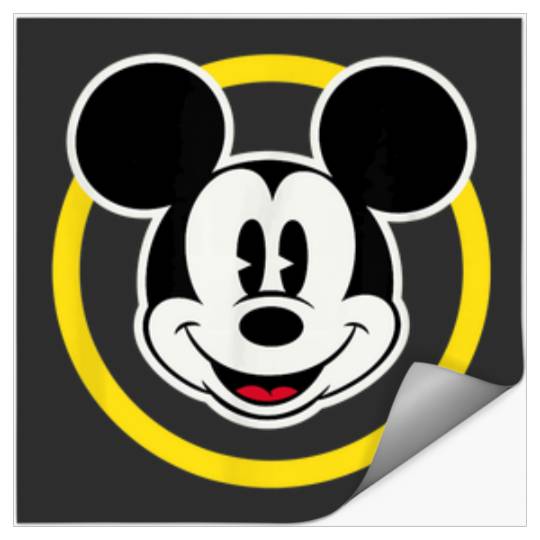 Amazon Essentials Disney Smiling Mickey In Yello Stickers
