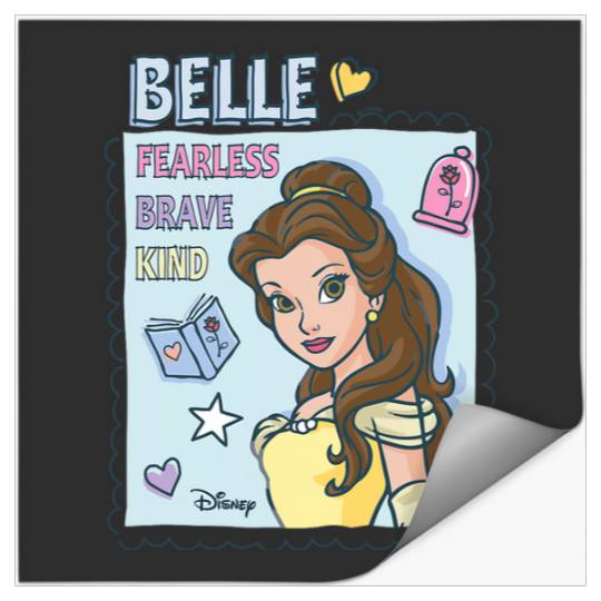 Disney Princess - Belle Fearless Brave Kind Stickers