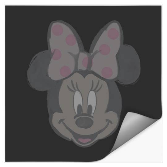Disney Minnie Mouse  Cutie Pastel Polka Dot Sketch Stickers