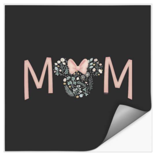 Disney Minnie Mouse Spring Florals Mom Stickers