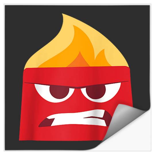 Disney and Pixar’s Inside Out Anger Red Raglan Baseball Tee Stickers