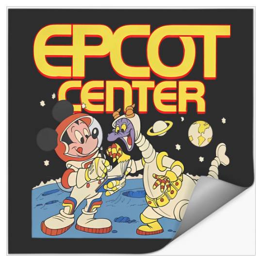 Disney Epcot Mickey & Dragon Figment Astronaut Stickers