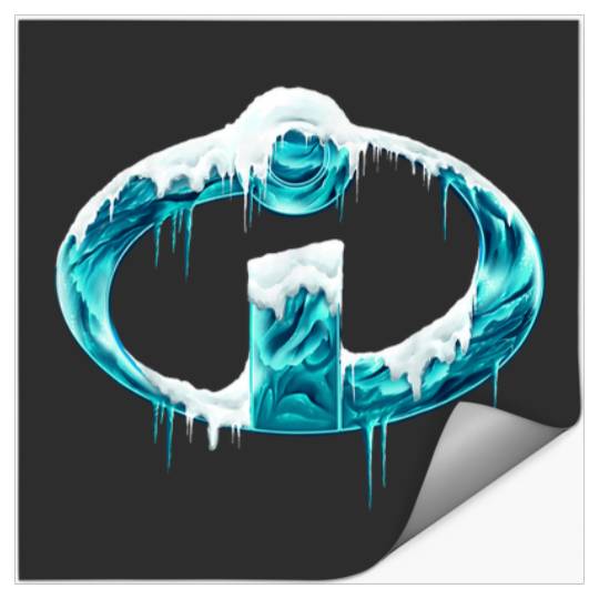 Disney Pixar Incredibles Frost Logo Graphic TShi Stickers