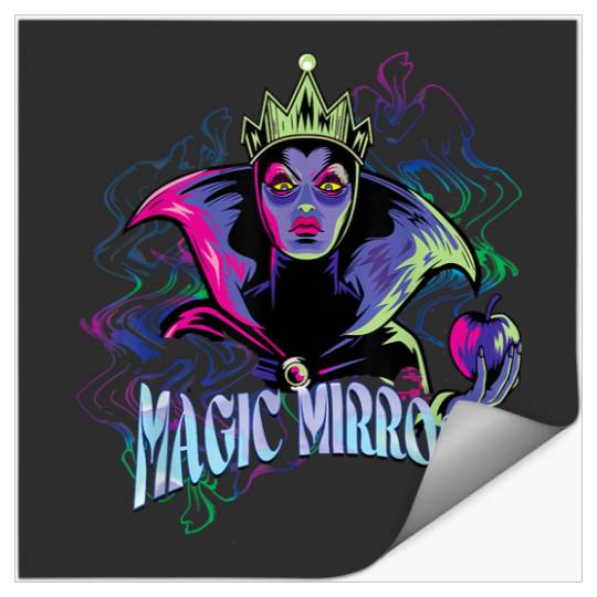 Disney Villains Evil Queen Magic Mirror Illustrated Stickers