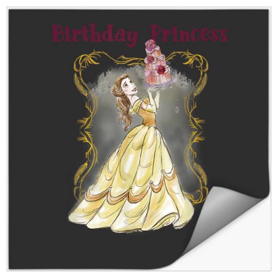 Disney Beauty and the Beast Belle Birthday Princess Stickers