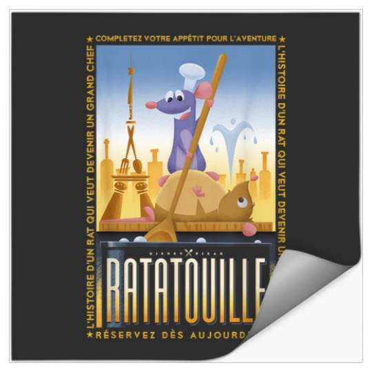 Disney Pixar Ratatouille Remy And Emile Cooking Stickers