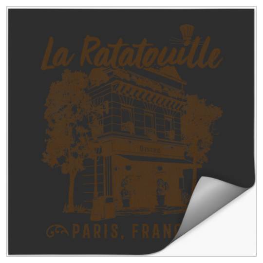 Disney Pixar Ratatouille Paris France  Restauran Stickers