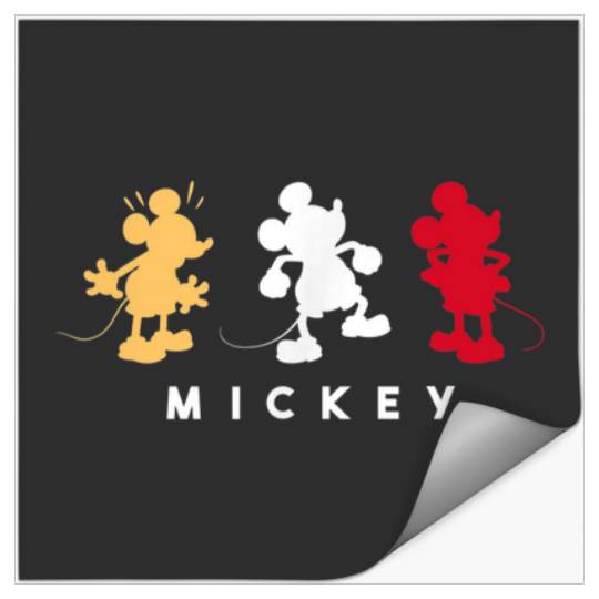 Amazon Essentials Disney Mickey Silhouette Trio Stickers