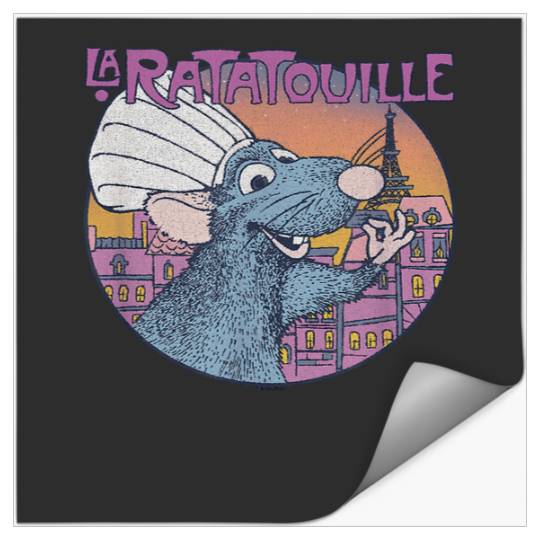 Disney Pixar Ratatouille Bon Appetit Circle Sign Stickers