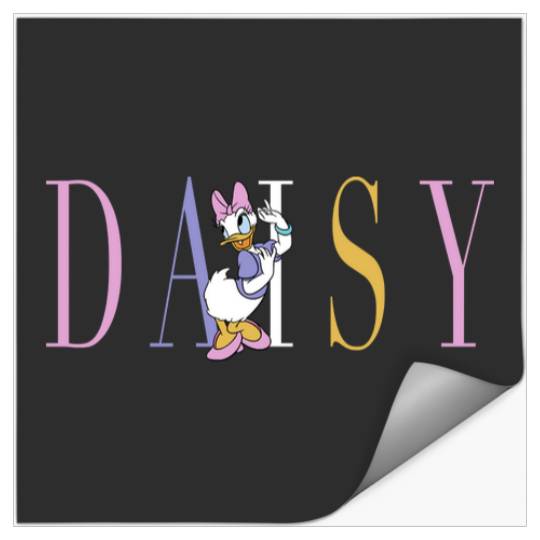 Disney Mickey And Friends Daisy Duck Simple Text Stickers