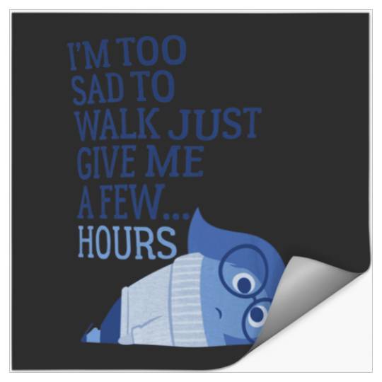 Disney Pixar Inside Out Im Too Sad To Walk Emoti Stickers