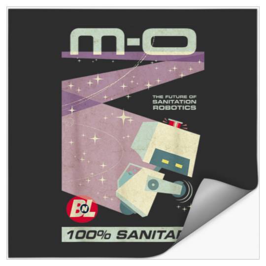 Disney Pixar WallE MO Future Of Sanitation Robot Stickers