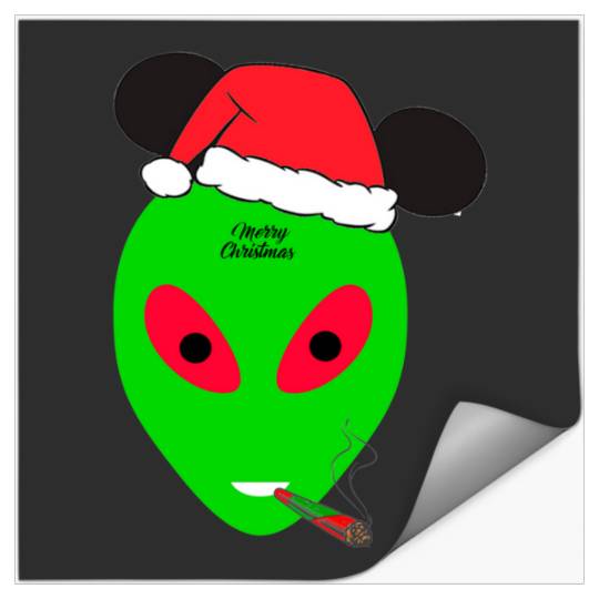 Alien christmas  : Mickey Disney Christmas, Disney Christmas Stickers