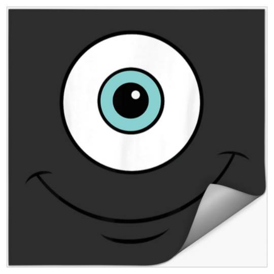 Disney Pixar Monsters Inc Halloween Mike Face Co Stickers