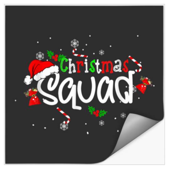 Christmas Squad Funny Xmas Tree Family Matching Pajamas Boys  : Mickey Disney Christmas, Disney Christmas Stickers