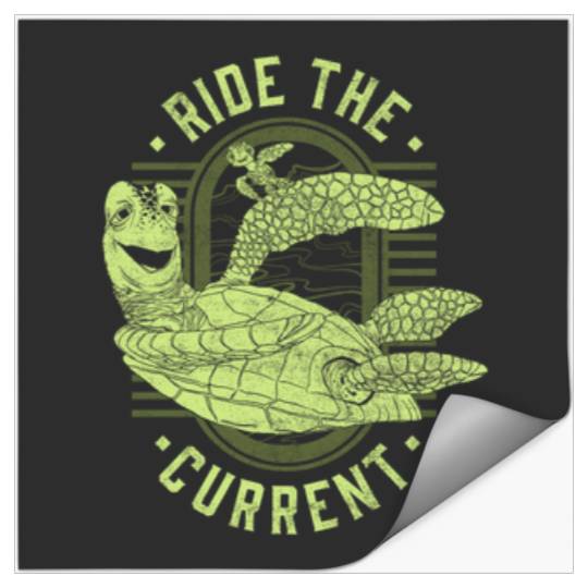 Disney Pixar Earth Day Finding Nemo Turtle Ride Stickers