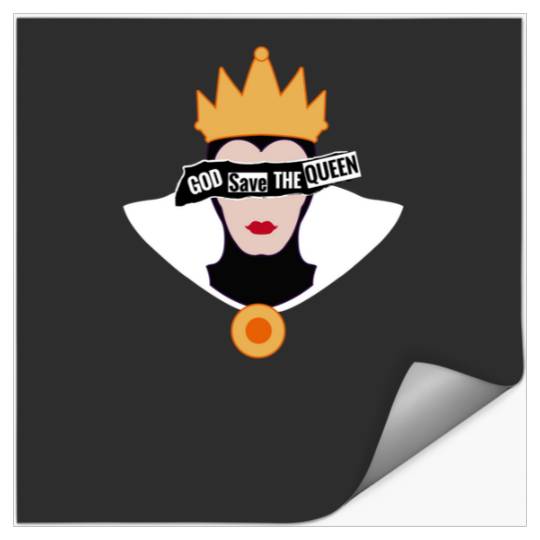 God save the Evil Queen   SALE!! : Disney Villains Maleficent , Maleficent Gift S-5XL Stickers