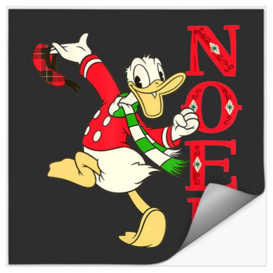 Vintage Cute Donald Santa Claus Noel  : Mickey Disney Christmas, Disney Christmas Stickers