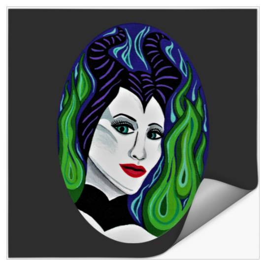 Maleficent Fan Art   SALE!! : Disney Villains Maleficent , Maleficent Gift S-5XL Stickers