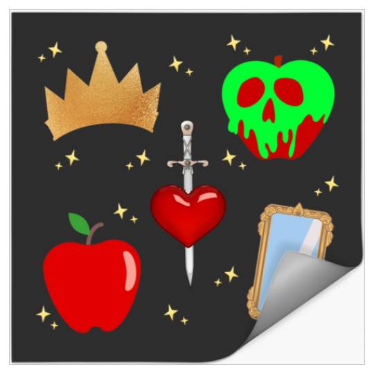 Evil Queen Villain Pattern   SALE!! : Disney Villains Maleficent , Maleficent Gift S-5XL Stickers