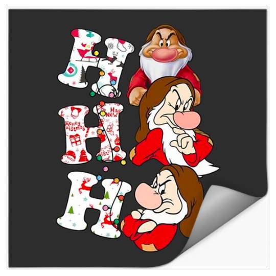 HO HO HO GRUMPY SNOW WHITE CHRISTMAS  : Mickey Disney Christmas, Disney Christmas Stickers