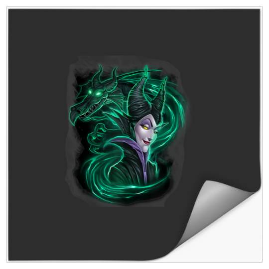 Sleeping Beauty Maleficent Green Dragon Portrait Tank Top   SALE!! : Disney Villains Maleficent , Maleficent Gift S-5XL Stickers