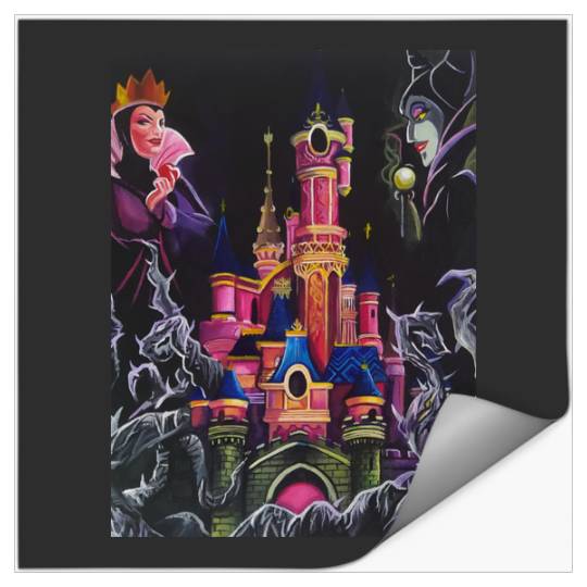 Villain in Painting Maleficent and The Queen   SALE!! : Disney Villains Maleficent , Maleficent Gift S-5XL Stickers