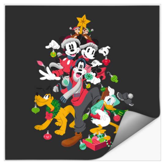 Minnie Goy Pluto Chip Dale Christmas Tree  : Mickey Disney Christmas, Disney Christmas Stickers