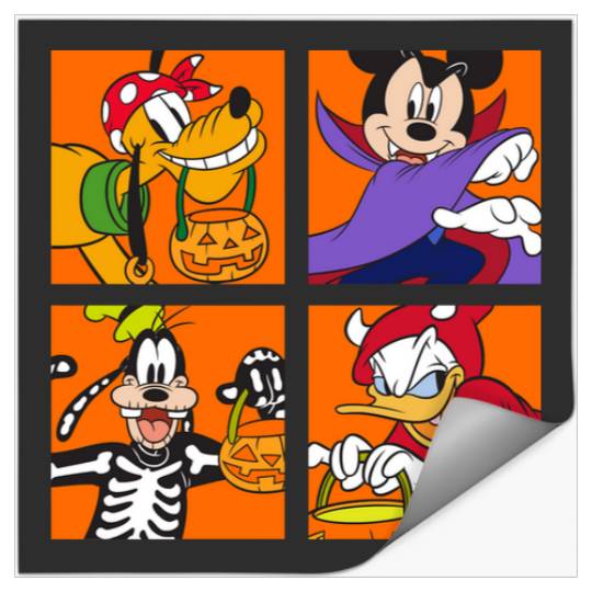 Disney Mickey Mouse and Friends Surprise Halloween Sweatshirt Stickers