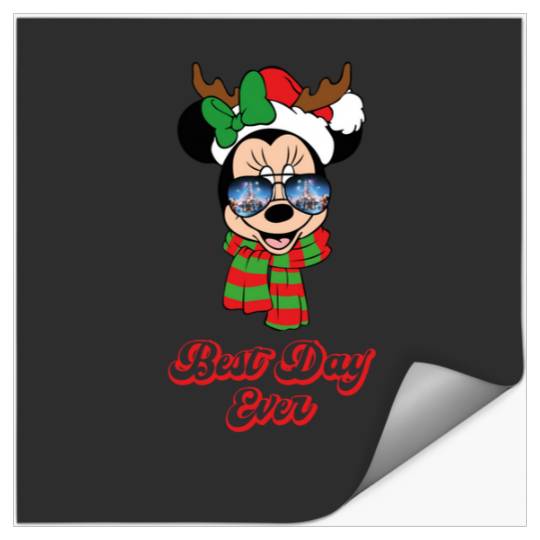 Minnie Best Day Ever 2023 Christmas: Mickey Disney Christmas, Disney Christmas Stickers