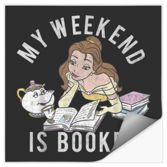 Disney Beauty And The Beast Belle My Weekend Is Stickers