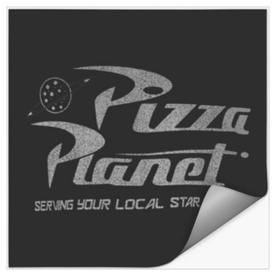 Disney Pixar Toy Story Pizza Planet Distressed L Stickers