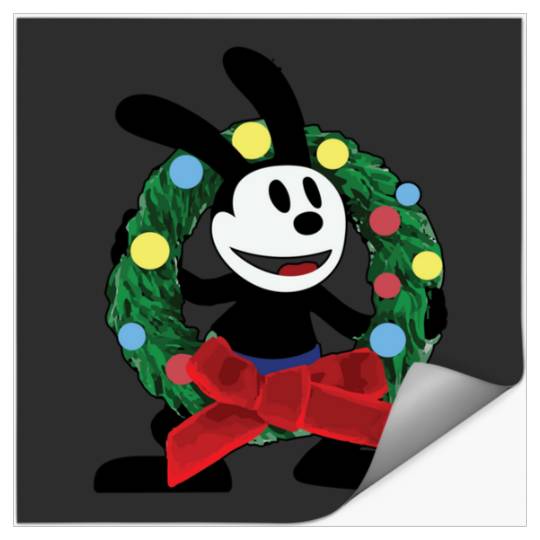 Oswald Christmas Wreath  : Mickey Disney Christmas, Disney Christmas Stickers