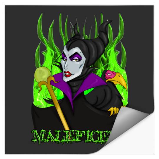 Maleficent  5 SALE!! : Disney Villains Maleficent , Maleficent Gift S-5XL Stickers