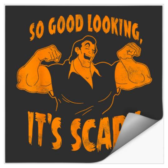 Disney Beauty And The Beast Gaston So Good Looking Halloween Stickers