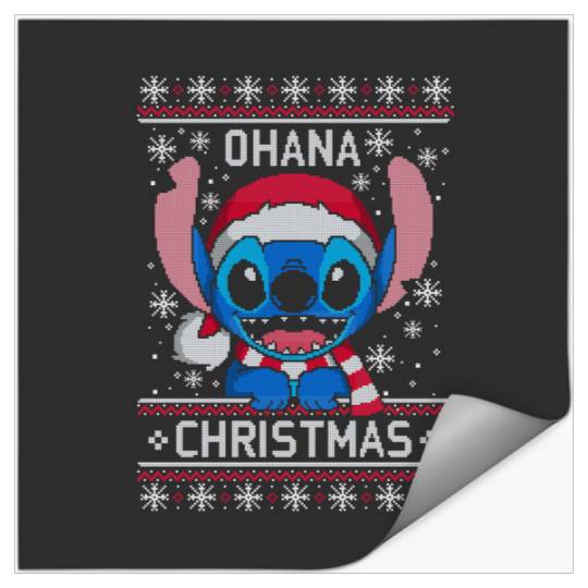 ohana means family Christmas ugly sweater  : Mickey Disney Christmas, Disney Christmas Stickers